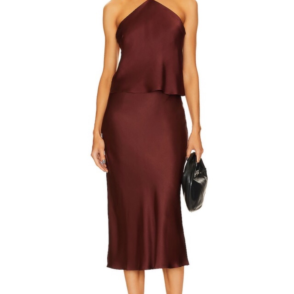 Anime Bing Bar Skirt in Burgundy